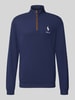Polo Ralph Lauren troyer o kroju regular fit z krótkim zamkiem błyskawicznym Granatowy