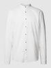 MCNEAL Tailored Fit Freizeithemd mit Stehkragen Weiß