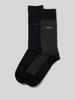 BOSS Socken mit Label-Print im 2er-Pack Black