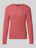 Polo Ralph Lauren Gebreide pullover met labelstitching Oudroze