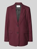 Jake*s Collection Relaxed Fit Blazer mit Knopfleiste Bordeaux