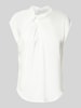 Neo Noir Blousetop met ronde hals, model 'Fleur' Offwhite