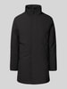 Matinique Regular fit functionele lange jas met steekzakken, model 'Harvey' Zwart