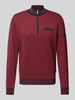 bugatti Sweatshirt met opstaande kraag Donkerrood