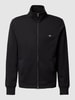 Gant Regular Fit Sweatjacke mit Label-Stitching Black