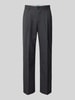 ANNARR Regular Fit Anzughose aus Lanawolle Modell 'KIRKLAND' Black