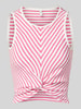 Only Slim Fit Tank Top mit Wickeloptik Modell 'SANDY' Pink
