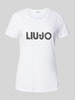 Liu Jo White T-shirt met labelprint Wit