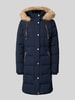 Lauren Ralph Lauren Regular Fit Daunenmantel mit Besatz aus Webpelz Marine