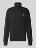 Polo Ralph Lauren Krój regular fit troyer z mieszanka bawełny Czarny