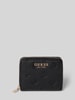 Guess Portemonnaie mit Strukturmuster Modell 'CRESIDIA' Black