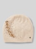 CAPELLI NEW YORK Beanie met labeldetail Beige gemêleerd