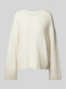 Christian Berg Woman Oversized Strickpullover mit Rundhalsausschnitt Offwhite