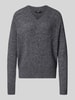 Weekend Max Mara Comfort fit gebreide pullover van wolmix, model 'VISITA' Antraciet