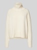 Lanius Gebreide pullover met opstaande kraag Offwhite