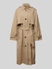 Jake*s Casual Trenchcoat met strikceintuur Beige