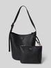 Guess Torba tote z detalem z logo Czarny