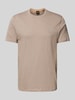 BOSS Orange Slim Fit Poloshirt mit Label-Detail Modell 'Tegood' Beige