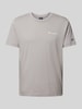 CHAMPION T-Shirt mit Label-Print und Logo-Patch Hellgrau