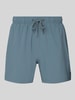 MCNEAL Relaxed Fit Badeshorts mit Strukturmuster Mittelgrau