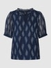 Vero Moda Blouse met pofmouwen, model 'SARA' Marineblauw