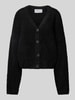 JAKE*S STUDIO WOMAN Regular Fit Strickjacke mit Knopfleiste Black