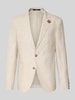 JOOP! Collection Regular Fit 2-Knopf-Sakko aus Leinen Modell 'Hoverest' Beige