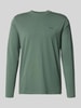 BOSS Green Regular Fit Langarmshirt aus Baumwoll-Mix Modell 'TEE LONG' Lind