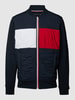 Tommy Hilfiger Bomberjacke mit Steppnähten Modell 'MIX MEDIA' Marineblau meliert