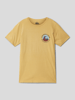 Quiksilver T-shirt met labeldetail Camel