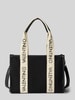 VALENTINO BAGS Handtas met labelprint, model 'CANDLE' Zwart