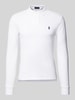 Polo Ralph Lauren Slim fit poloshirt in design met lange mouwen Wit