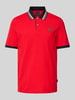 bugatti Regular Fit Poloshirt mit Label-Badge Rot