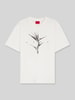 HUGO T-shirt o kroju relaxed fit z czystej bawełny model 'DARISE' Biały