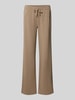 Juvia Flared Fit Sweatpants mit Tunnelzug Beige