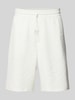 ARMANI EXCHANGE Regular Fit Sweatshorts mit Label-Print und Viskose-Anteil Weiss