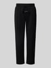 Christian Berg Woman Sweatpants mit Bundfalten Black