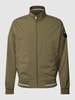 Pierre Cardin Jack met labelpatch Olijfgroen