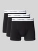 Calvin Klein Underwear Trunks mit Label-Bund im 3er-Pack Black