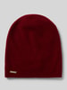Seeberger Beanie van puur kasjmier Bordeaux