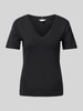 Tommy Hilfiger Slim fit T-shirt met V-hals, model 'CODY' Zwart