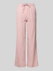 Only Weite Hose aus Viskose-Leinen-Mix Modell 'CARO' Rosa