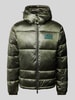 EA7 Emporio Armani Steppjacke mit Label-Patch Modell 'SHINY' Oliv