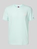 Tommy Jeans Regular Fit T-Shirt aus reiner Baumwolle mit Label-Schriftzug Tuerkis