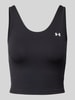 Under Armour Cropped Tanktop mit U-Boot-Ausschnitt Black