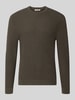 ONLY & SONS sweter o kroju regular fit z czystej bawełny model 'TONY' Błotnisty