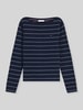 Tommy Hilfiger Sweter o kroju regular fit z mieszanki bawełny Granatowy