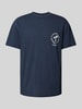 Tommy Jeans T-shirt met statementprint Marineblauw