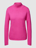 Fynch-Hatton Gebreide pullover met opstaande kraag, model 'Basic' Roze