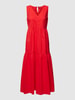 BOSS Orange Sukienka midi z bawełny z efektem stopniowania model ‘Ditesta’ Czerwony